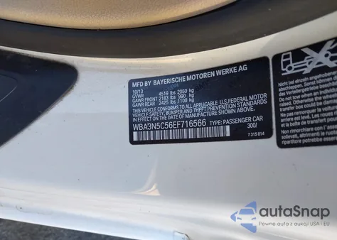 2014 BMW 428I xDrive from USA, damaged, VIN WBA3N5C56EF716566